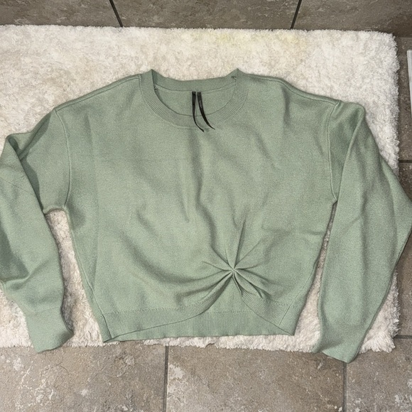 Anthropologie Gemini twofer sweater dress sage green color - Picture 7 of 8